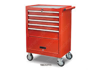 Tubal Side Handle 5 Drawer Roller Metal Tool Cabinet ,  Stainless Steel Tool Cabinet