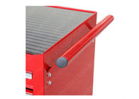 Red Stand Up Tool Cabinet Chest , Tool Box Chest Cabinet Bell Bearing Drawer Slides Large Rolling