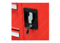 Red 6 Drawer 1 Door Rolling 42 Inch Tool Cabinet Security Cylinder Lock