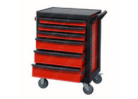 6 Drawer Premium Tool Chest Rolling Cabinet Cold Steel Side Push Handle