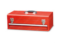 Red Cold Steel Tool Box Aluminum Drawer Handle 1 Drawer Printing Easy Opening
