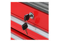 SPCC Material Lockable Tool Cabinet , Ball Bearing Drawer Slides PVC Casters