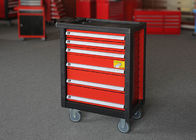 Customized Color Storage Metal Tool Cabinets On Wheels With 6 Drawers