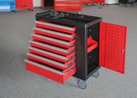 Durable 30&quot; Lockable Tool Cabinet Red / Black / White Spcc Material
