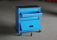 Blue Color 24 Inch Mechanic Tool Cabinet On Wheels With Door For Security
