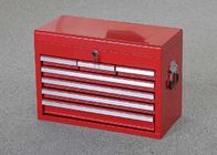 26&quot; Professional Red Metal Top Tool Chest With 7 Drawers + 2 Handles To Store Tools