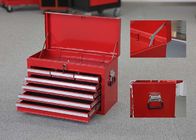 26&quot; Professional Red Metal Top Tool Chest With 7 Drawers + 2 Handles To Store Tools