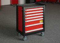 Heavy Duty 27 Inch Large Rolling Tool Cabinet To Store Tools With 7 - Drawers