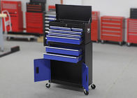 Metal Garage Tool Chest Cabinet Combo On Wheels With Two Doors And 6 Drawers