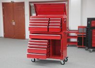 Heavy Duty Red Color Storage 42 Inch Tool Cabinet Movable With Door For Tool Packaging