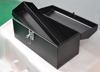 16 Inch black color Metal Tool Box Tools Package With Buckle Lock