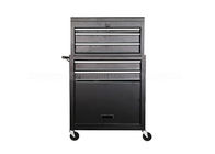 600 260 340mm 6 drawer Roller Black 24 Inch Tool Chest On Wheels
