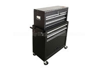 5 Drawer Black SPCC Cold Steel 600mm Roll Tool Chest Cabinet Combo