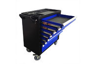 Movable 770x460x887mm 36 inch 7 Drawer Tool Chest Cart Cabinet Trolley With Door Blue