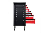 Red 27 Inch Metal Steel Rolling Tool Cabinet Organizer For Workshop Automotive Tools