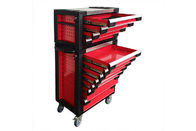 Red 30 Inch SPCC Cold Steel Drills Wrenches Drivers Premium Tool Chest To Store Tools