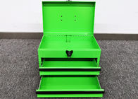 14&quot; Green 2 Drawer Concertina Cantilever Tool Box For Auto Reparing