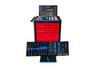 27 Inch 7 Drawer Garage Storage Cabinet 225 Pcs Socket Wrench Set Fixed Casters