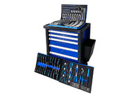 Cart  Galvanized 770mm 225pcs Tool Cabinet With Tools Modular Construction