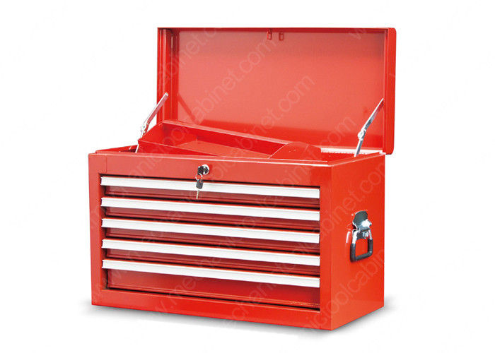 Portable Middle General Mechanic Tool Cabinet Cylinder Locks Steel Drawer