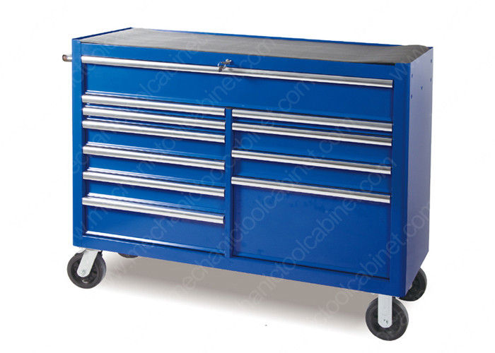 52 Inch Blue Metal Steel Locking Tool Cabinet , Roller Cabinet Tool Box