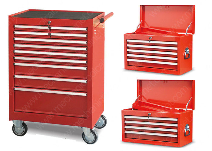 Auto Repair Mechanic Metal Tool Cabinet , 11 Drawer Mobile Tool Cabinet SPCC Material