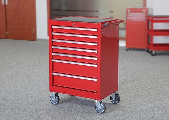7 Drawers Warehouse Storage Mechanic Tool Cabinet On Wheels Color Customizable