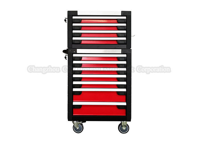 Red 11 Drawer 27 Inch Tool Cabinet Toolbox On Wheels