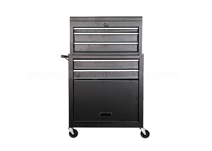 600 260 340mm 6 drawer Roller Black 24 Inch Tool Chest On Wheels